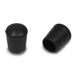 Tappo Puntale Calzante Morbido di Gomma Termoplastica NERO per Tubolari di 18 mm di Diametro - coprivite-copridado - ajile
