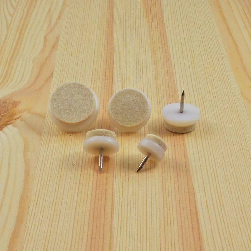 Felt Base Nail Glide - WHITE